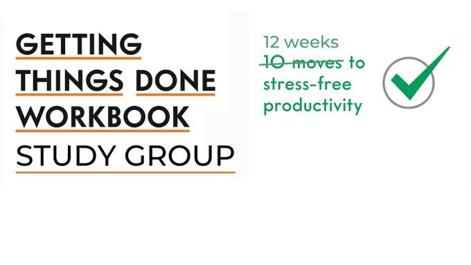 David Allen and Dr. Brandon Hall published, The Getting Things Done Workbook: 10 Moves to Stress-Free Productivity, to help new and veteran GTD practitioners in their own work and life management systems. This is a working study group designed to cover the material in each of the 10 steps (and hopefully keep you accountable to accomplishing those 10 moves) from week to week throughout the study group's term (a total of 12 weeks from January 3 to March 21). Let's get started (or renew our productive practices) with GTD together!