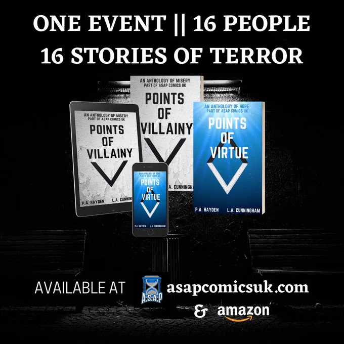 POINTS OF VILLAINY/POINTS OF VIRTUE - Available at ASAP Comics UK and Amazon