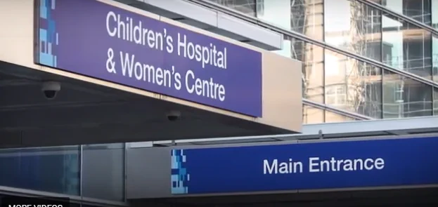 A hospital entrance