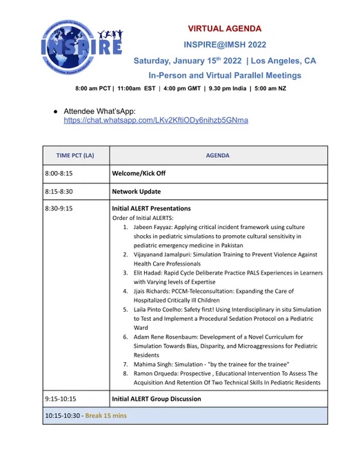 Virtual Agenda, p.1
