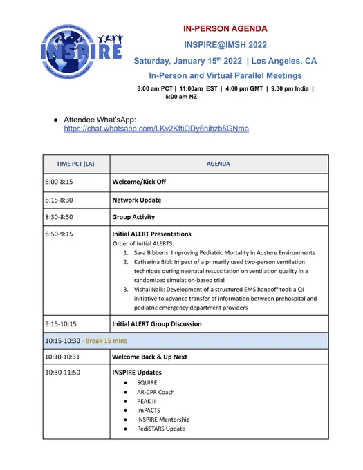 In-Person Agenda, p.1