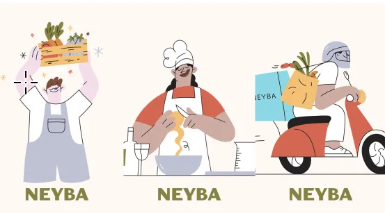 Neyba, a multi-cuisine kitchen and grocer, offering customers a chance to try meals or buy ingredients to make them.  Neyba is also partnering with Deliveroo.