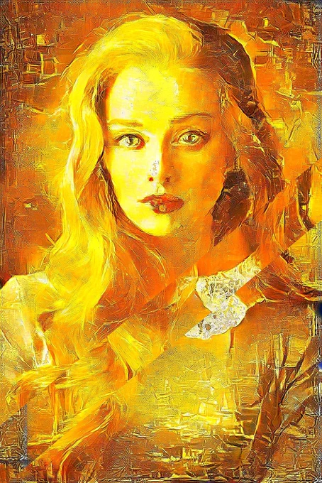 Golden hair #nftart