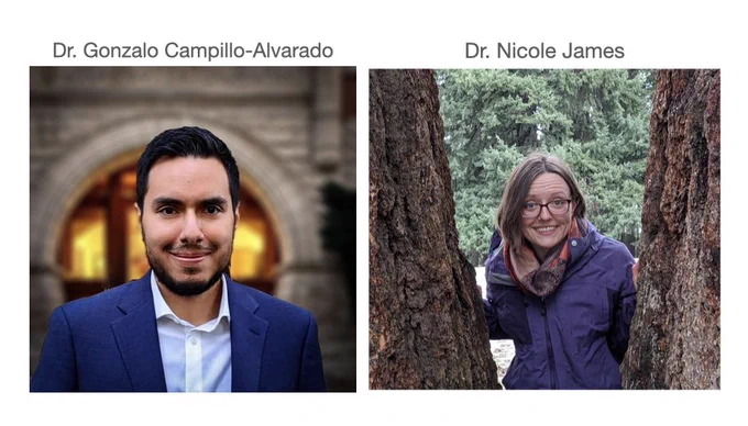 Images of two new colleagues in chemistry at Reed!