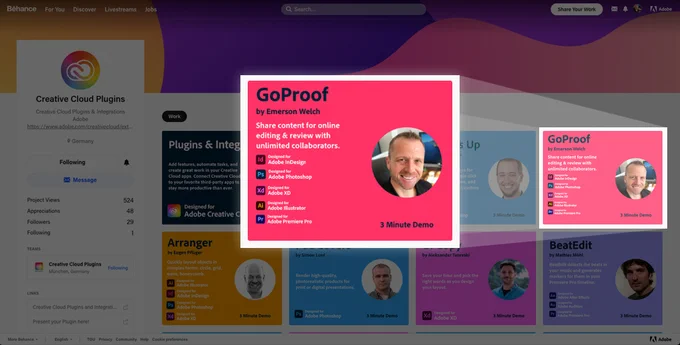 GoProof on Behance