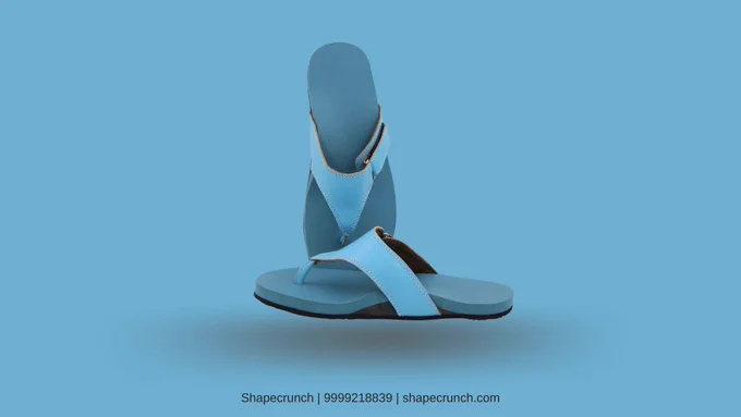 Soft cushioned ocean blue MCR chappals 