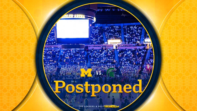 Michigan vs. MSU men's basketball postponed
