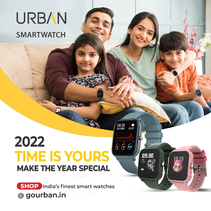 URBAN Smart watch foe Men, Women and Kids. Smart & Active Family