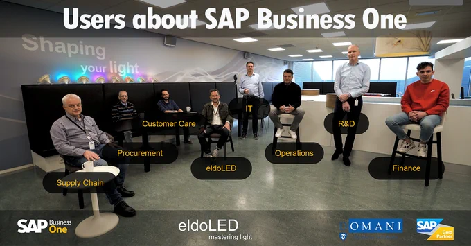How do users experience @SAPBusinessOne software? Eight professionals working at @eldoLED tell you in this interactive customer video.