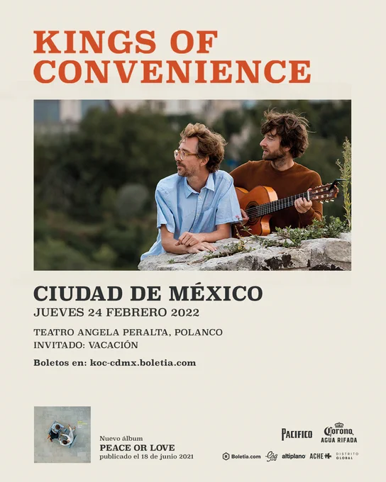Kings Of Convenience en CDMX