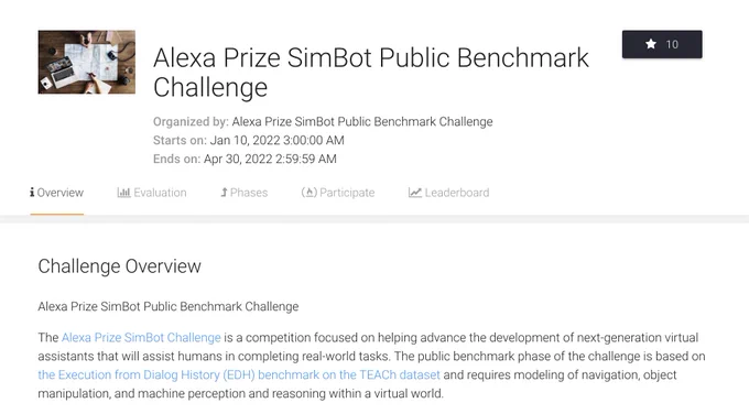 Alexa Prize SimBot Public Benchmark Challenge