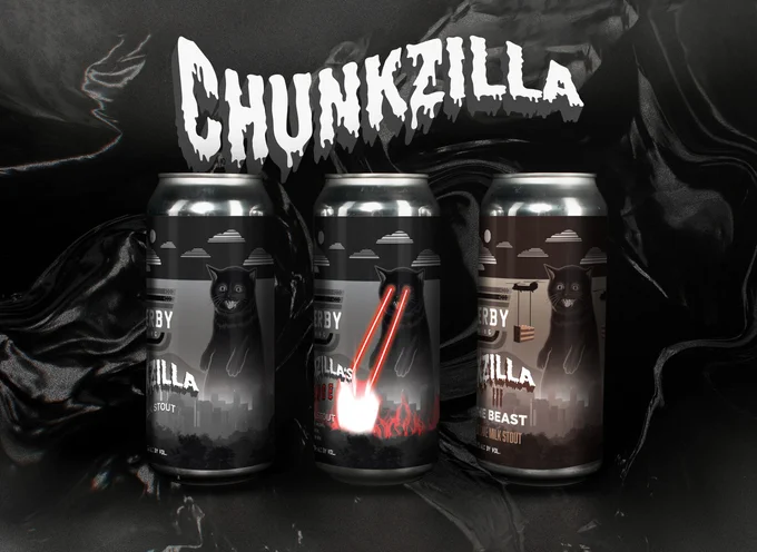 Anderby Brewing Chunkzilla can designs.