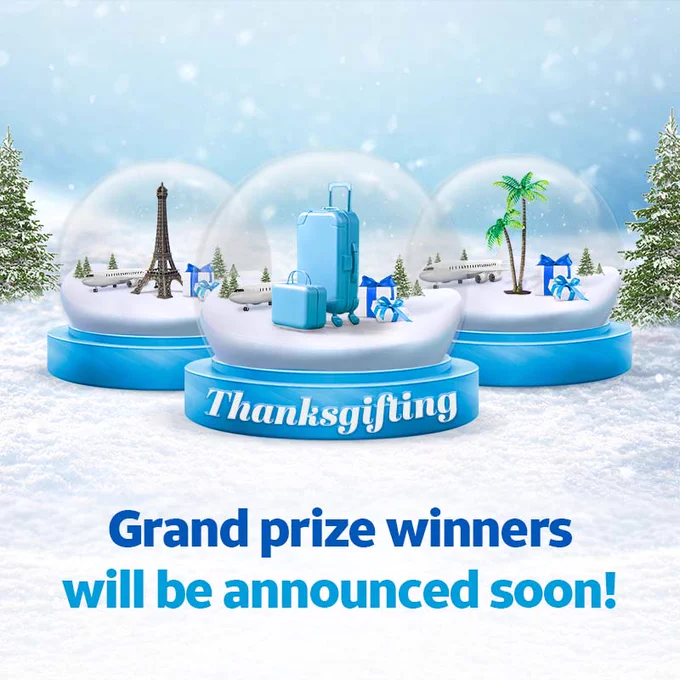 We’ve got 10 lucky winners who are planning their dream 
vacations. Stay tuned to find out who they are!
#ATTTHANKS #Thanksgifing