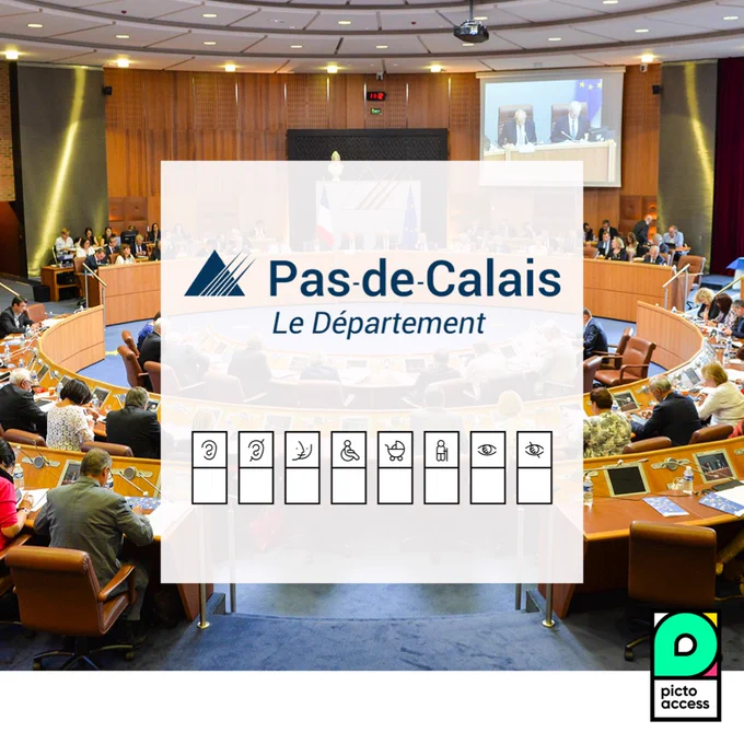 Visuel collaboration Département du Pas de Calais et Picto Access 
