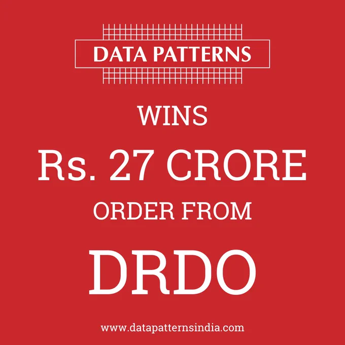 Data Patterns (India) Limited a vertically integrated Defence and Aerospace electronics solutions provider catering to the indigenously developed defence products industry, has received a development order for INR 27-cr for the next generation wide band RF front end units for Electronic Warfare (EW) receivers from DRDO.

The order is for a new program which will allow next generation wide band EW receivers to be configured for Naval, Land and Aerial platforms.  The wide band RF front ends allow faster scanning of enemy emitters to enable better electronic intelligence with enhanced detection and avoidance.  The specifications not only allow faster scan rate but also better dynamic range providing better detection.