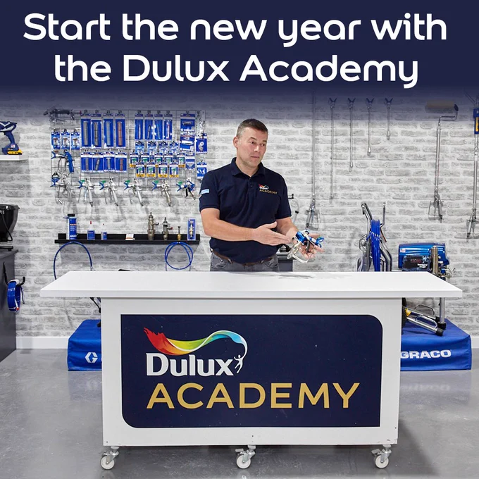 Start the year with the Dulux Academy 

Image of Dulux Academy spray course underway