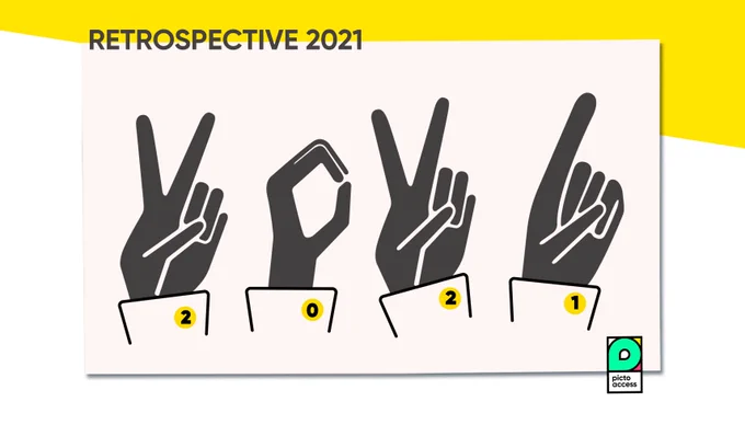 2021 en langue des signes avec les doigts ! 