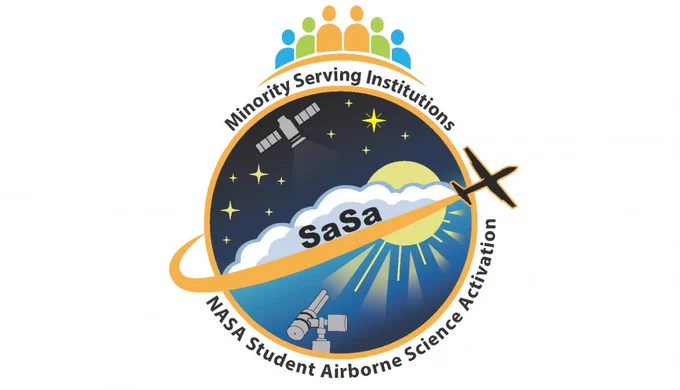 Logo for the Minority Serving Institutions NASA Student Airborne Science Activation program