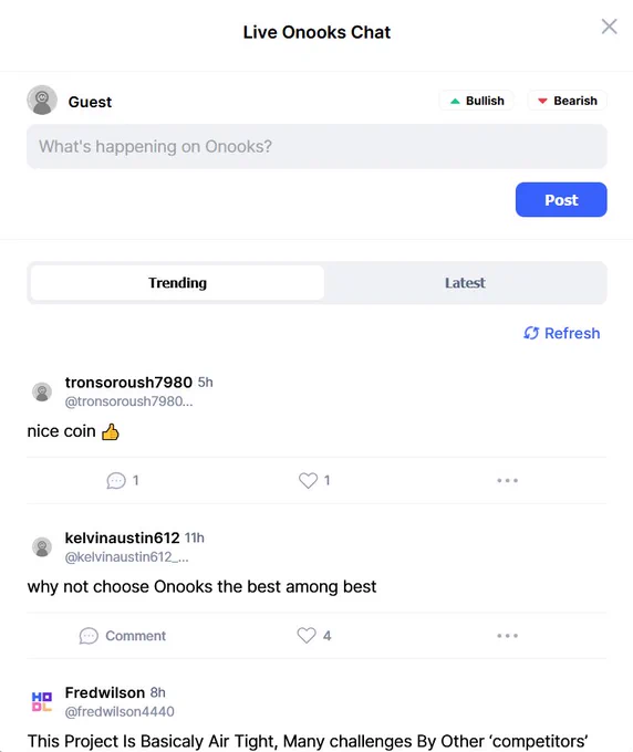 CoinMarketCap enables live chat for crypto currencies.