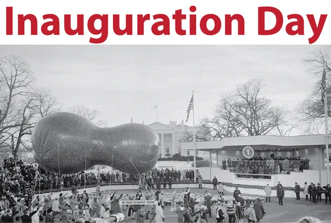Jimmy Carter's inauguration ceremony.