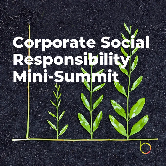 In this virtual half-day summit, #leaders will discuss job opportunities in CSR, what companies should do to go above and beyond, and how #CSR stakeholders will impact #globalgoals. Join us today at 1 pm ET to learn what #corporatesocialresponsibility is and why it matters, as well as what to look for in authentic corporate citizenship. Register at http://bit.ly/CSRSummitJan2022

#jobopportunities #virtualsummit #csrinitiative #networkingevent #professionalnetworking #socialimpact