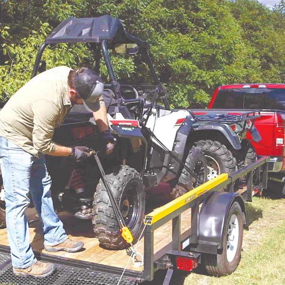 “Tie Boss” Secures Loads & Hoists Them Up