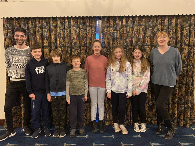 Our audio description team picture. From left to right: Amir, Sam, Darragh, James, Amelia, katie, Lottie and Jenny.