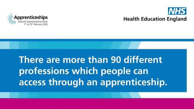 Text: There are more than 90 different professions which people can access through an apprenticeship
