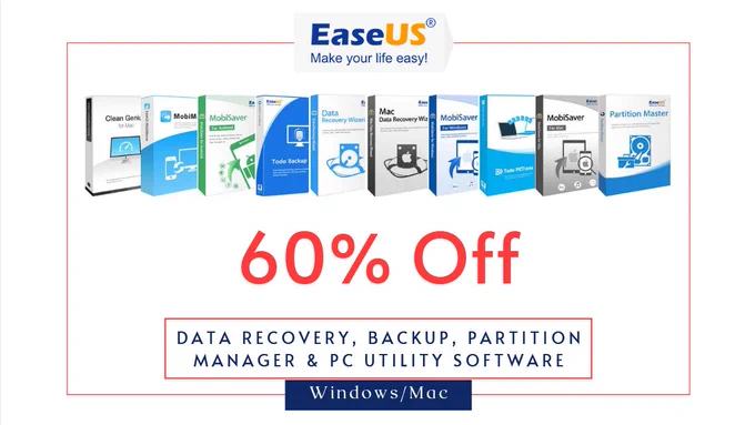 60% Off - EaseUS Software Coupon Codes