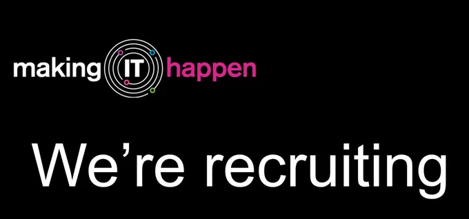 We're recruiting