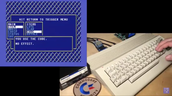 JRPG-Style Menu in C64 BASIC with LOADSTAR's Toolbox 181 - @8BitShowAndTell