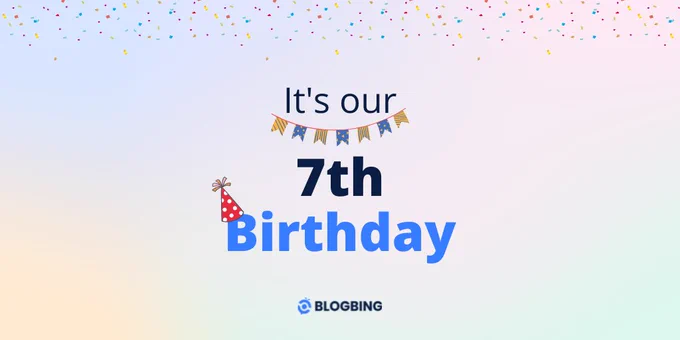 7th Anniversary of BlogBing