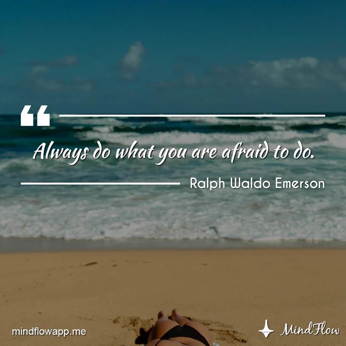 "Always do what you are afraid to do" 💪🙏🙌  #meditation #mindfulness #mindflowdaily #FridayMorning #motivation #calm #quote #dailyquote #FridayMotivation #FridayThoughts #FridayFeelings