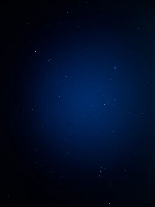 night sky full of stars not even visible to naked eye! all that on a bluish backdrop 