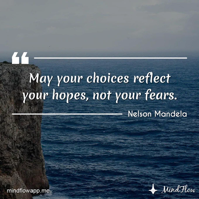 "May your choices reflect your hopes, not your fears" 💪👣  #meditation #mindfulness #mindflowdaily #SaturdayMorning #motivation #calm #quote #dailyquote #SaturdayMotivation #SaturdayThoughts #SaturdayFeelings