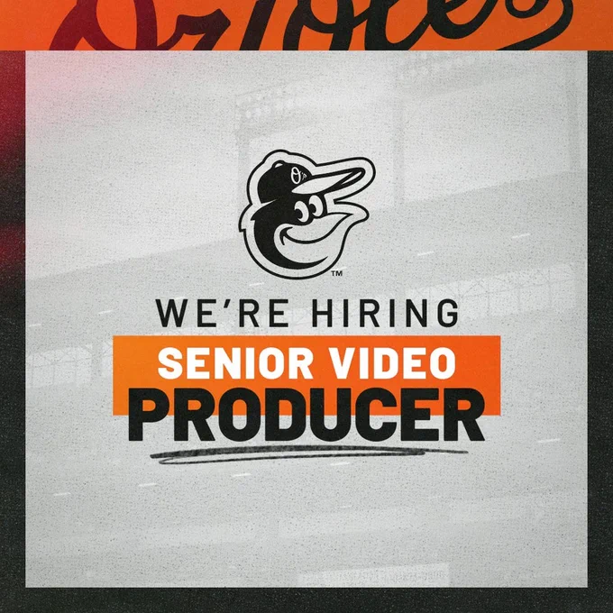 Graphic that says "Senior Video Producer"