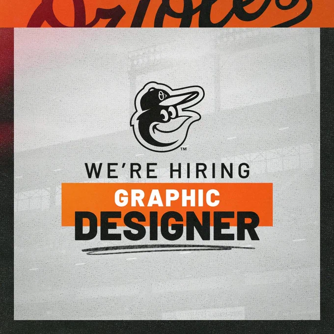 Graphic that says "We're Hiring Graphic Designer"