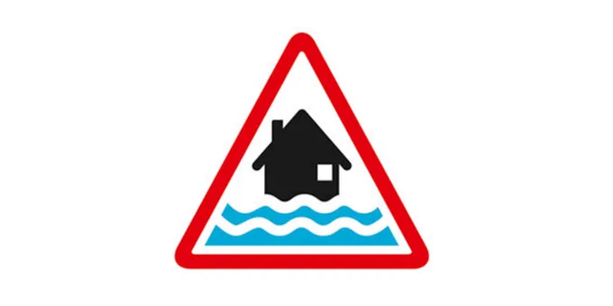 flood warning symbol