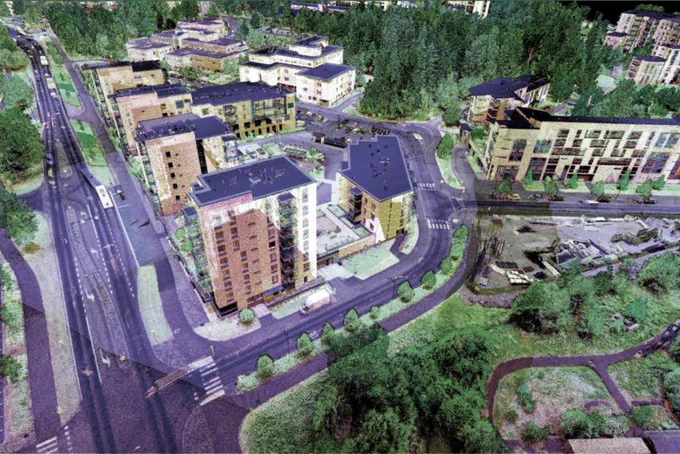 3D model of city utilizing point cloud research
