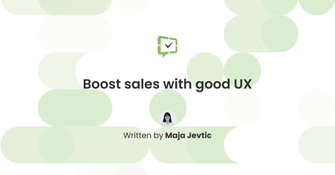 Boost sales with good UX