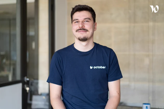 Photo of me, looking pretty handsome with my October T-shirt