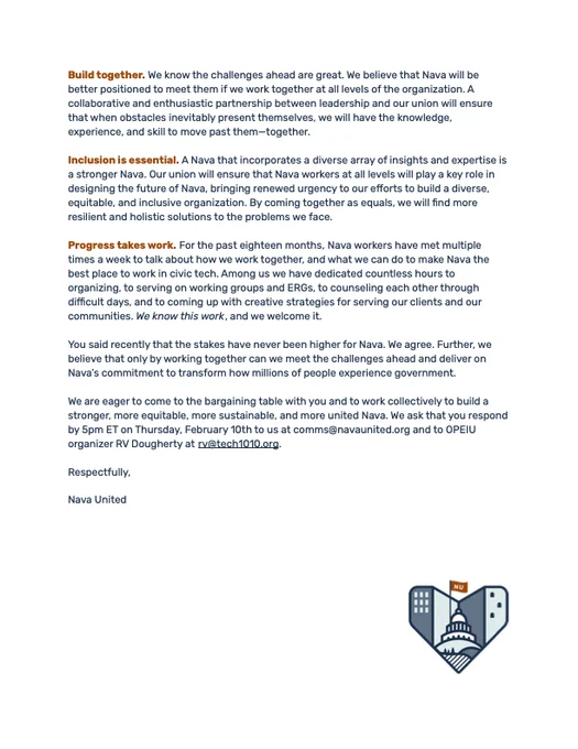 Second page of the letter