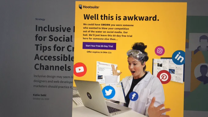 A screen shot of a webpage partially covered by a popup ad.