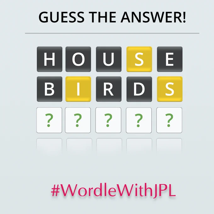 #WordleWithJPL