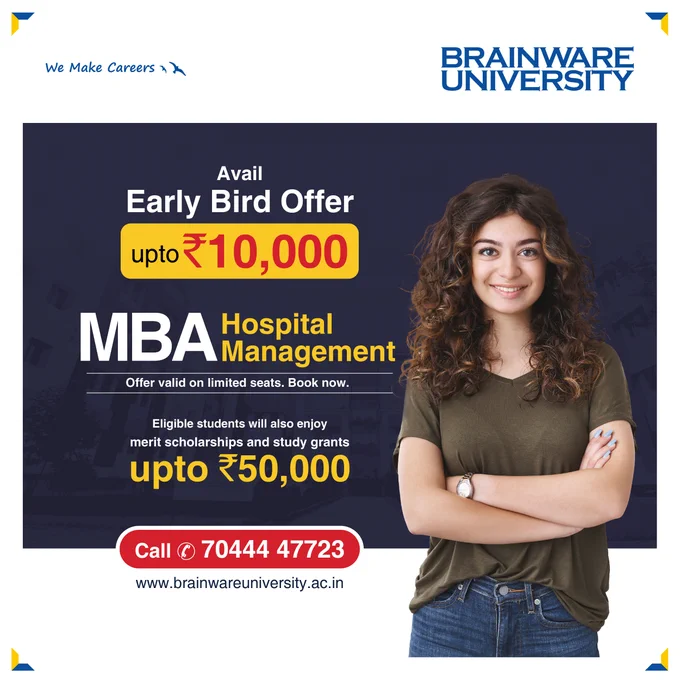 MBA in Hospital management  at Brainware University