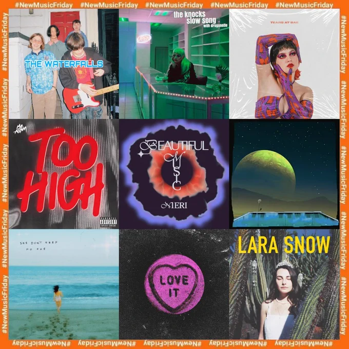 #NewMusicFriday

▪️The Waterfalls - babada
▪️The Knocks, Dragonette - slow song
▪️Neoma - tears at bae
▪️Me Nd Adam - too high
▪️Nieri - beautiful music
▪️Billow - swimming pool
▪️@jetcitysc - she don't need no one
▪️About Bunny - love it
▪️Lara Snow - castles in the snow