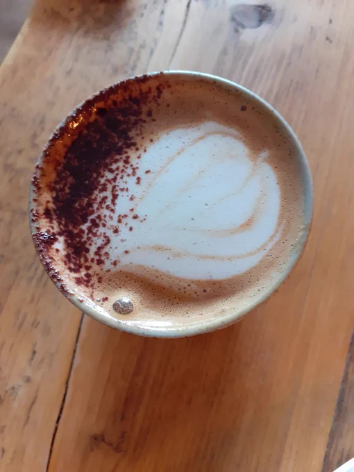A small bowl of coffee, sold by a cafe in Stirling. 
