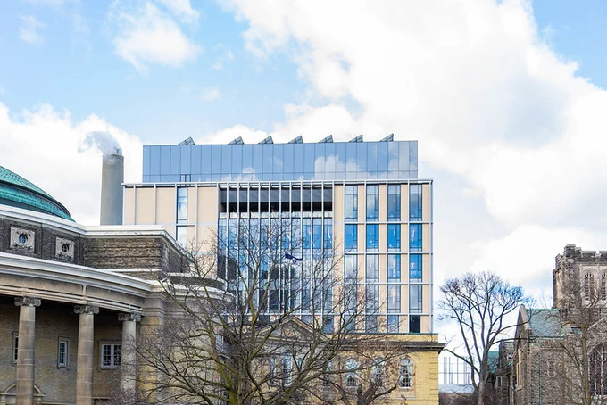 Photo shows buildings on St. George campus. 