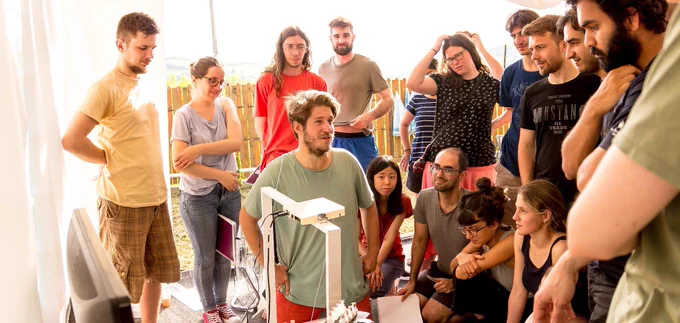 Nacho starting the chaos in the free behavior module