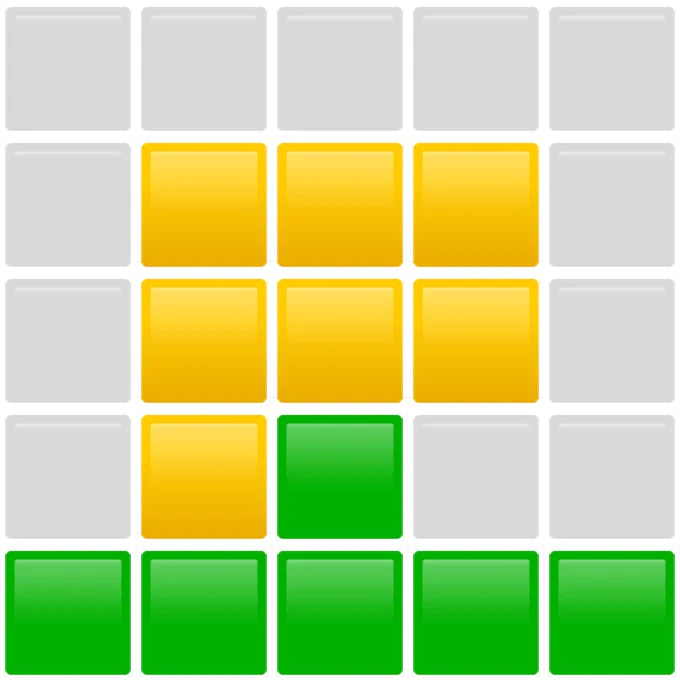 Wordle 235 5/6

⬜⬜⬜⬜⬜ ()
⬜🟨🟨🟨⬜ (3 partial)
⬜🟨🟨🟨⬜ (3 partial)
⬜🟨🟩⬜⬜ (1 partial, 1 perfect)
🟩🟩🟩🟩🟩 (Wordle done on Line 5)